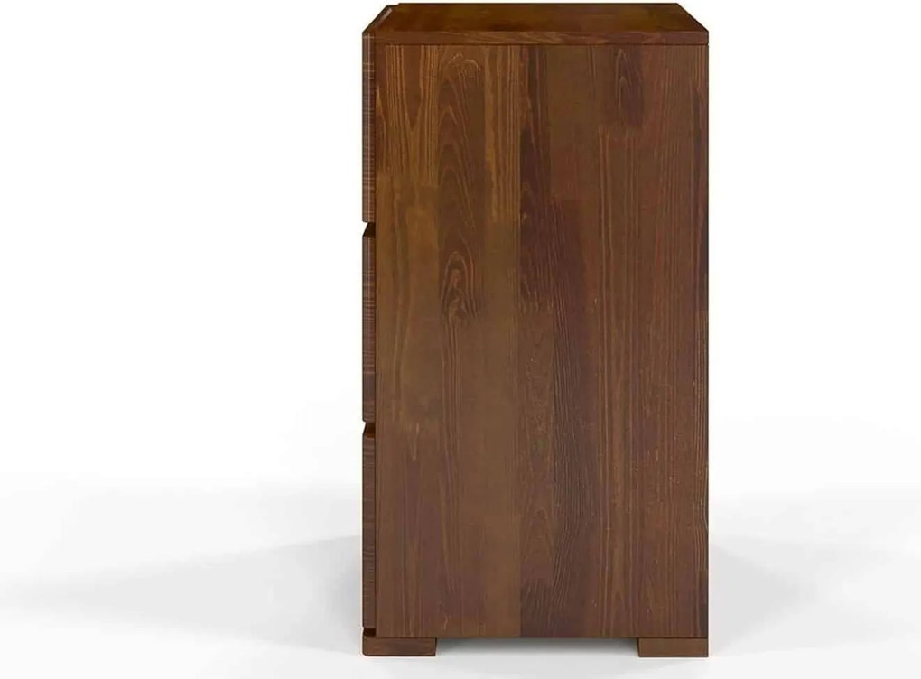 Comodă lemn masiv TerraCraft Pin 3 Sertare, 60 × 45 × 81 cm - Natural