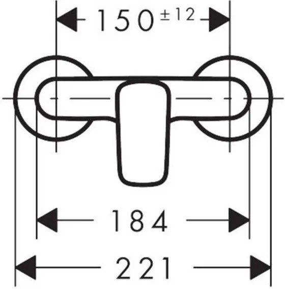 Baterie dus culoare crom Hansgrohe, Logis