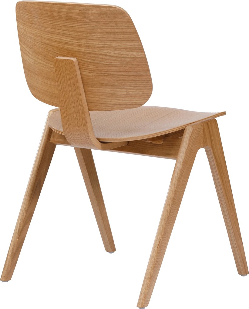 MAZZONI EXPORT AURA Stejar Natural - SCAUN DIN LEMN PENTRU LIVING SUFRAGERIE BUCĂTĂRIE MODERN NORDIC