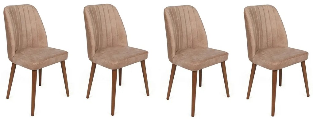 Set de scaune de sufragerie Alfa Beige, 4 buc.