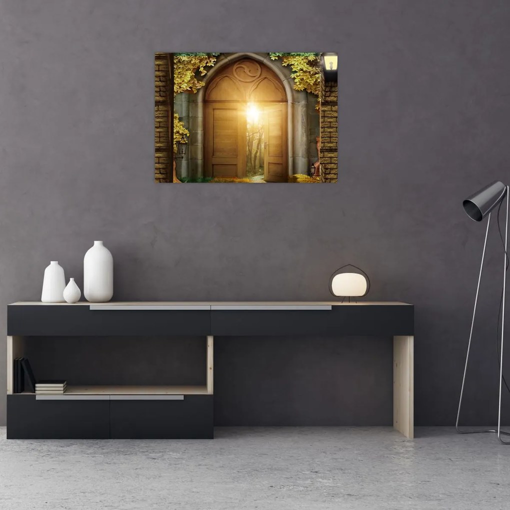 Tablou - Poarta din pădure (70x50 cm)