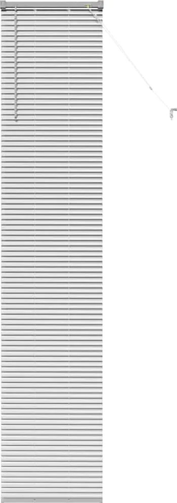 vidaXL Jaluzele venetiene Manual Argintiu 220 x 40 cm Aluminiu
