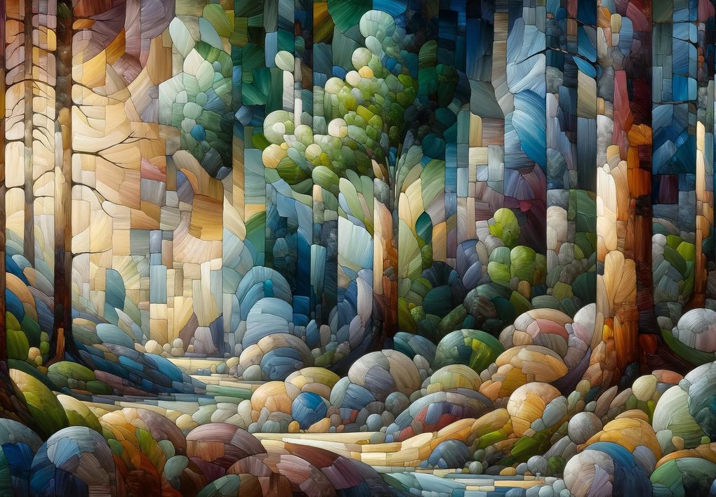 Fototapet - Colaj de pădure (147x102 cm)