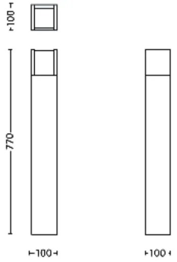 Lampă LED de exterior Philips ARBOUR LED/3,8W/230V 77 cm IP44