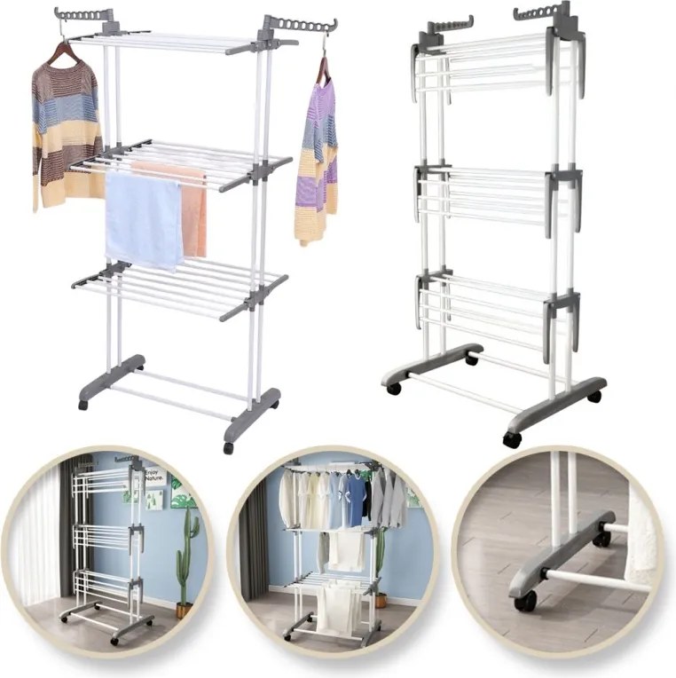 OFERTA Uscator de rufe DRYMAX 75x126 cm, alb II. calitate