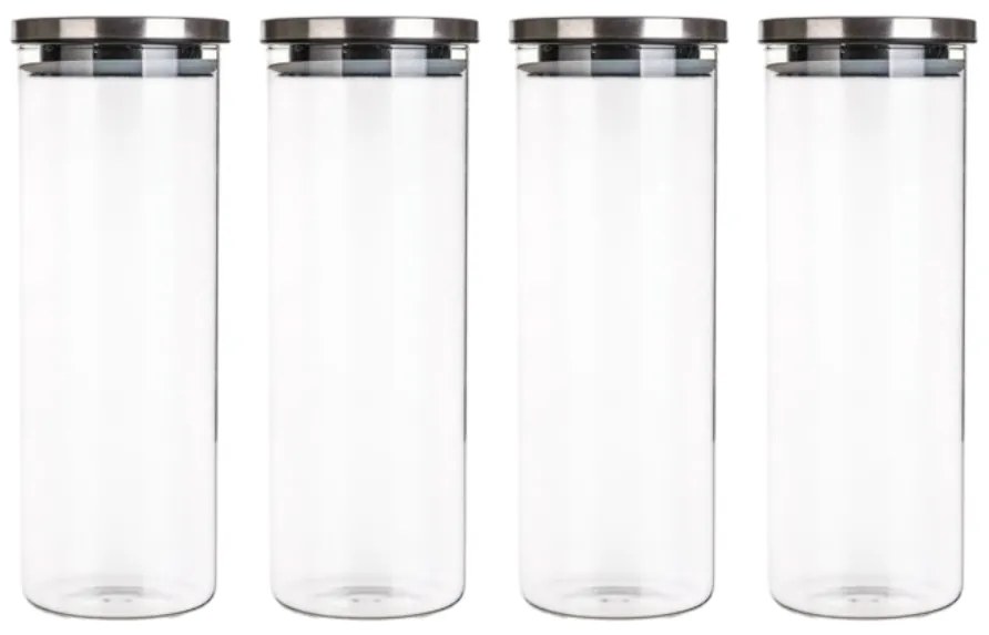 Set de 4 borcane de sticlă Banquet FREIA, 1,8 l, 4 buc.