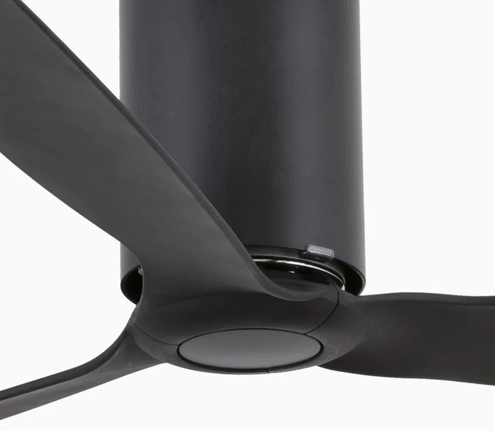 Ventilator de tavan modern cu telecomanda MINI TUBE FAN M negru mat