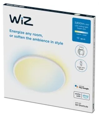 WiZ - Lampă LED plafon SUPERSLIM dimabilă LED/32W/230V alb Wi-Fi