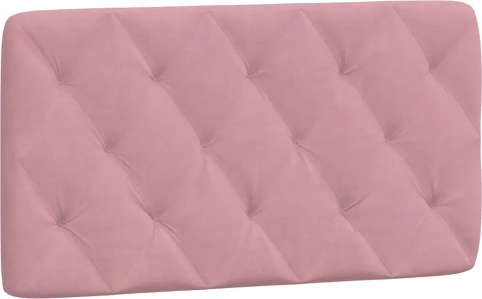 374719 vidaXL Pernă tăblie de pat, roz, 100 cm, catifea