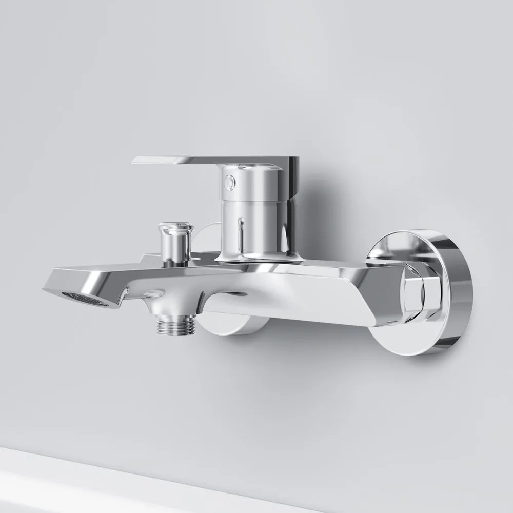 Baterie cada-dus AM.PM Flash monocomanda finisaj crom lucios