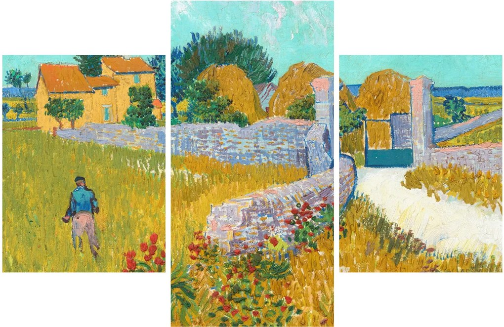 Tablou - Vincent van Gogh, Farmhouse in Provence, reproducere (90x60 cm)