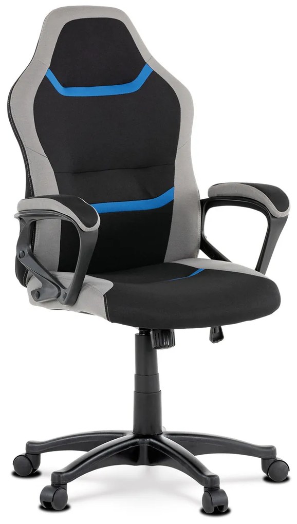 Scaun/ Fotoliu gaming Leira-L611-BLUE (negru + gri + albastru). 1042711