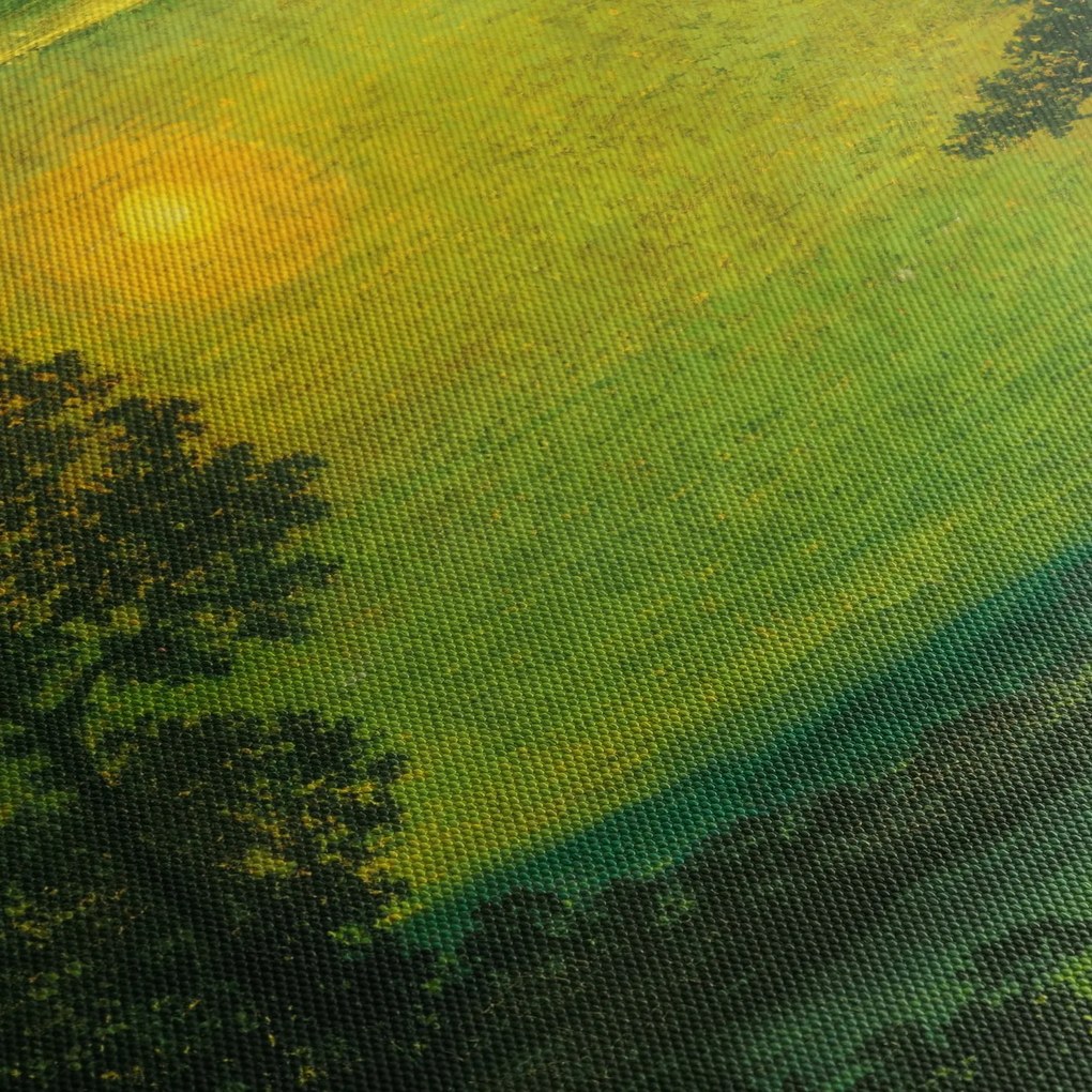 Tablou - Imitator of Ralph Albert Blakelock, Moonlight, reproducere (cu ceas) (90x30 cm)