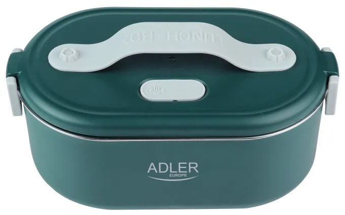 Cutie alimentara electrica Adler AD 4522, 45W, 0.8 L, Pana la 70°C, Recipient din otel inoxidabil, Geanta termica, Verde