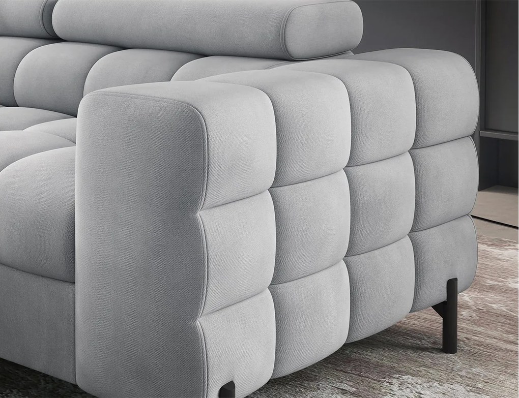 Colțar lemn masiv Ferry Extensibil Material Paros 05, 276 × 72 × 200 cm