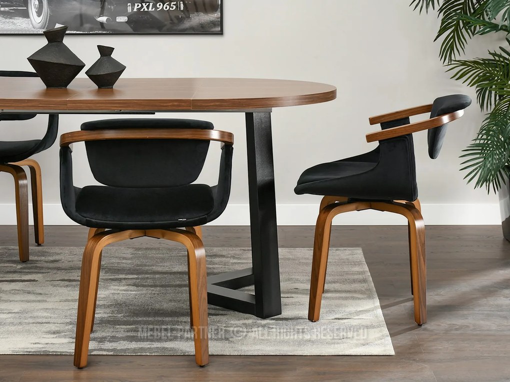 Scaun Max K (negru + nuc). 1111150
