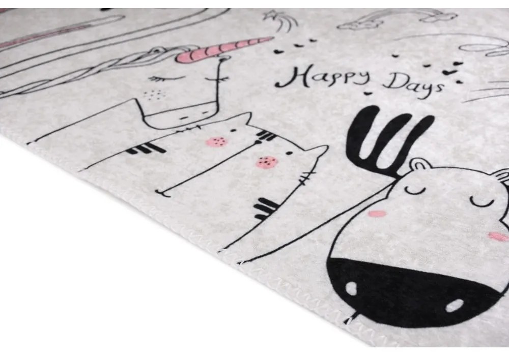 Covor pentru copii fildeș lavabil 160x230 cm Animal Kingdom – Vitaus