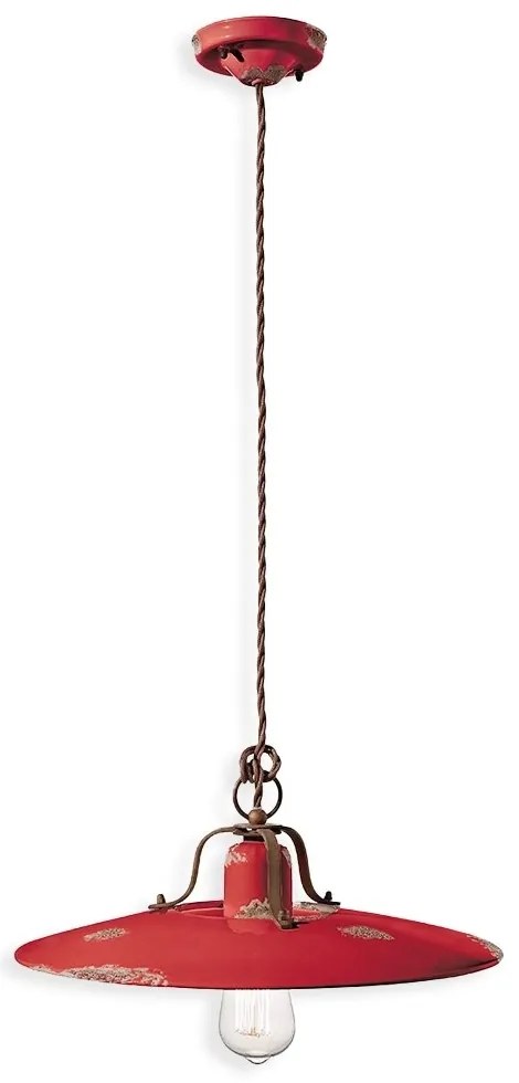 Pendul design retro realizat manual din ceramica COUNTRY, 40cm