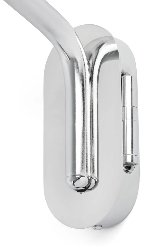 Aplica cu reader LED pe stanga design elegant ETERNA crom/alb