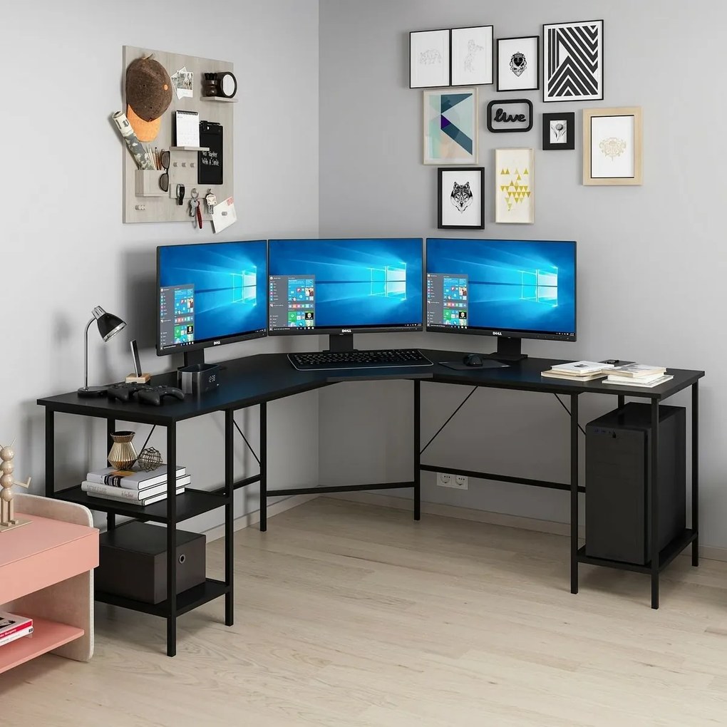 Birou de lucru Power L Black