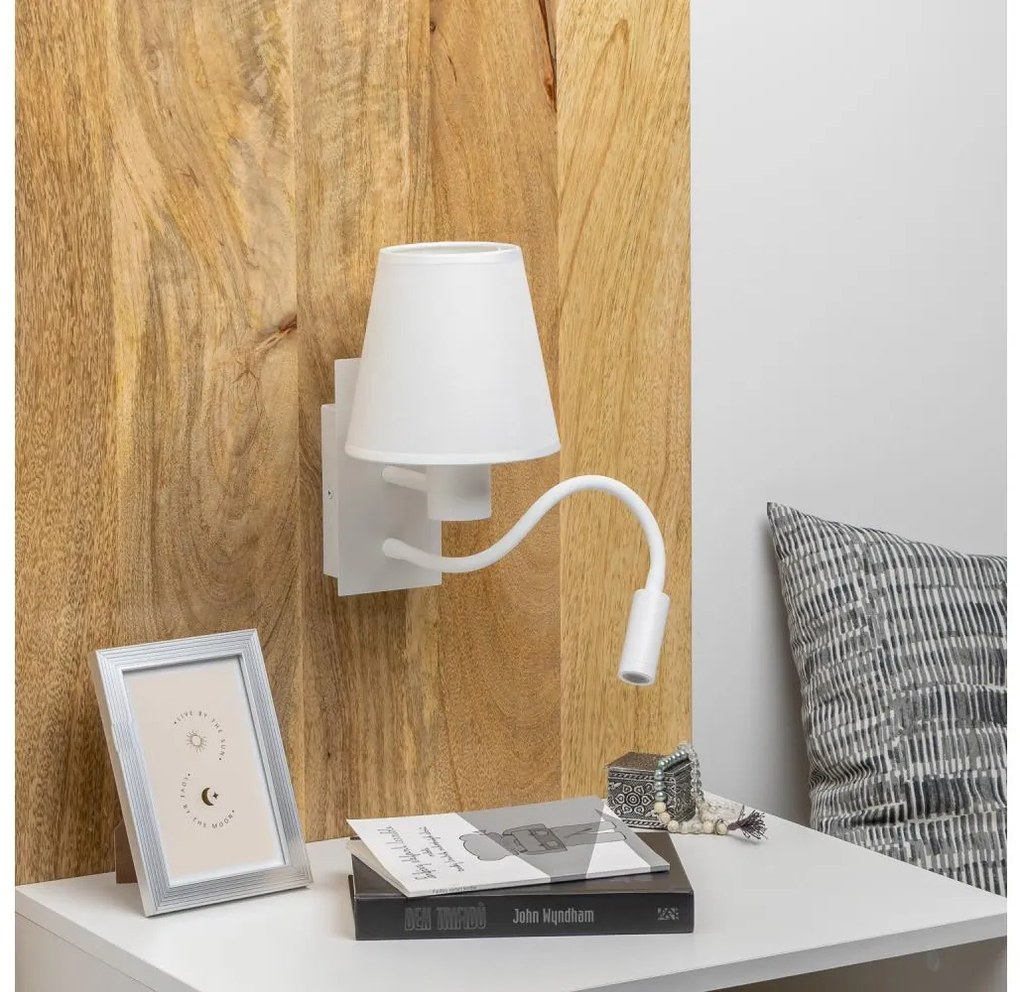 Lampă LED de perete Brilagi NUBILA 1xE27/25W/230V + LED/3W alb