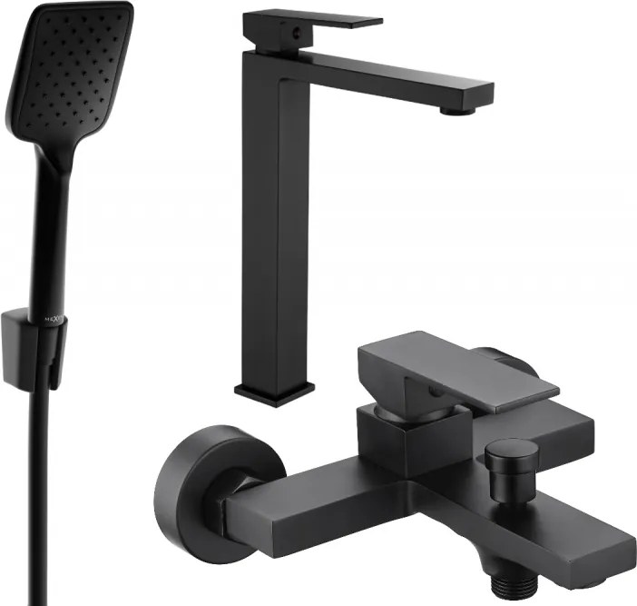Mexen Uno R62 set de baie, negru - 71413R62-70