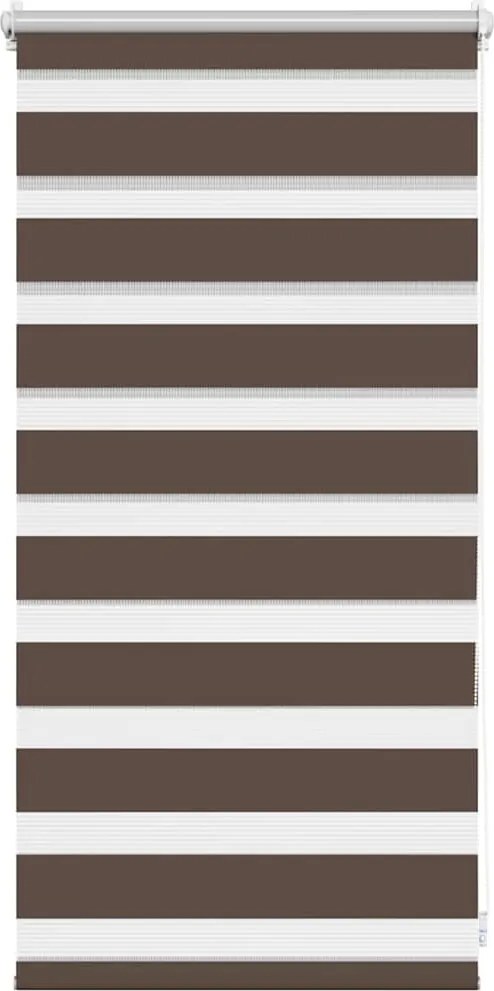 vidaXL Jaluzea Zebră 40,9x100 cm Lățime material 36,7 cm, culoare cafea