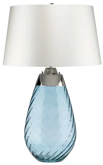 Lampă LED de masă Elstead LENA-TL-L-BLUE-OWSS LENA 1xE27/40W/230V 74 cm albastru/alb