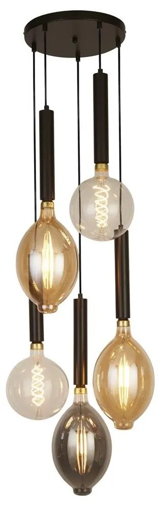 Lustra cu 5 pendule design minimalist Dulwich