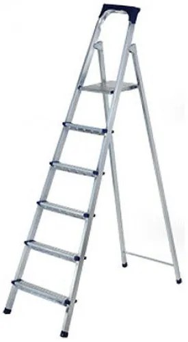Scara Pliabila Dubla cu Platforma HouseXL™, Plianta, Metalica, Design Special Anti-Alunecare, 5+1 Trepte