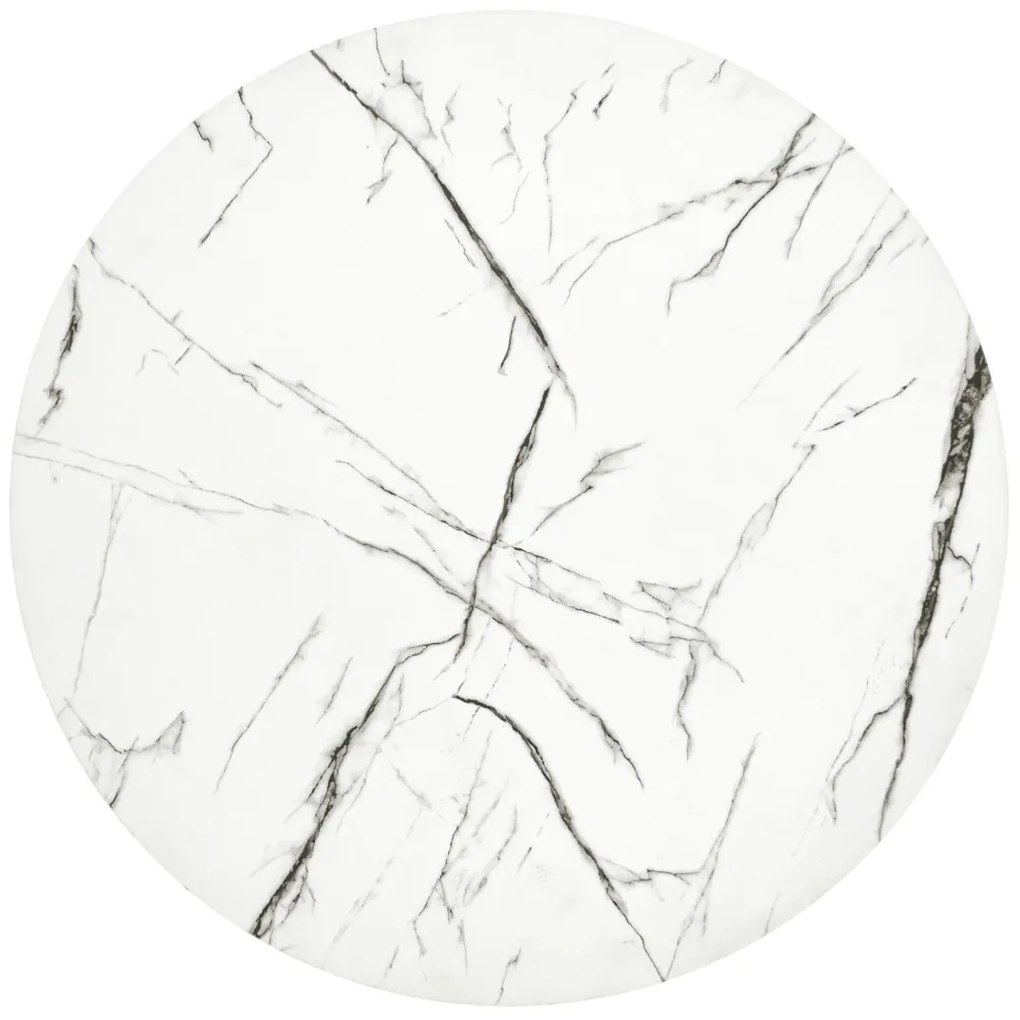 Masuta cafea Antica M marble alba – H41 cm