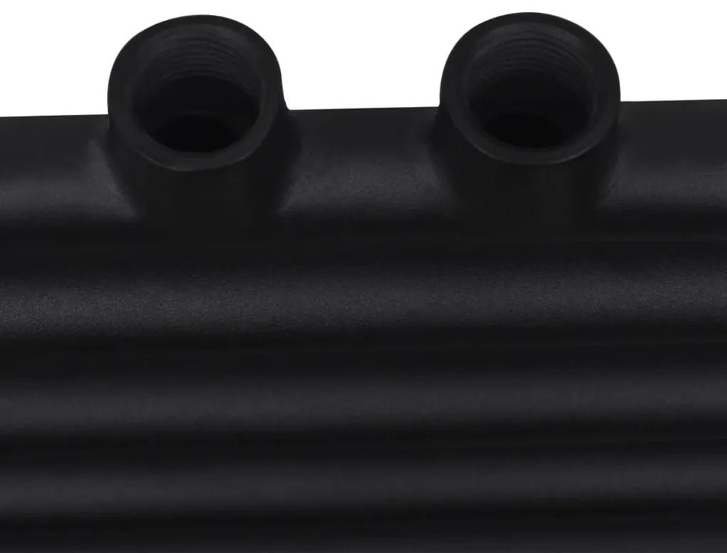 Radiator port-prosop incalzire centrala baie, drept, 500x764 mm, negru 1, Negru, 500 x 764 mm, Drept