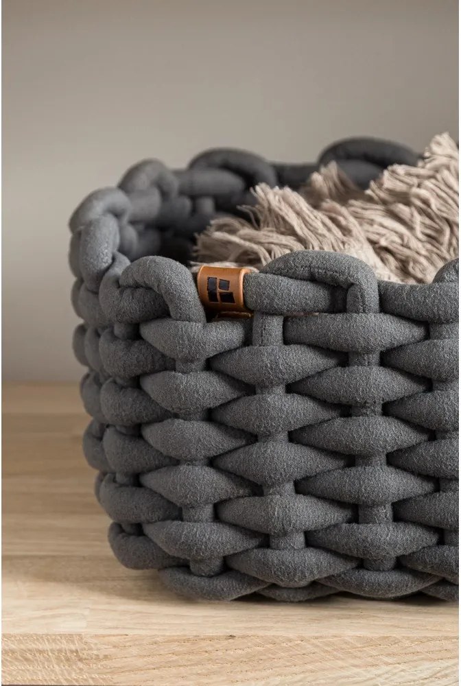 Coș de depozitare din material textil 20x15x11 cm Peach Skin S – Bigso