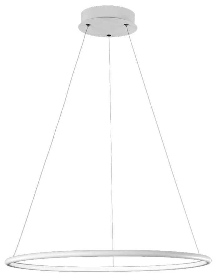Lustra LED suspendata design modern ORION alb, 40cm