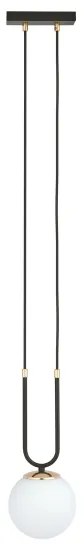 Lustră pe cablu GLAM 1xE14/10W/230V negru