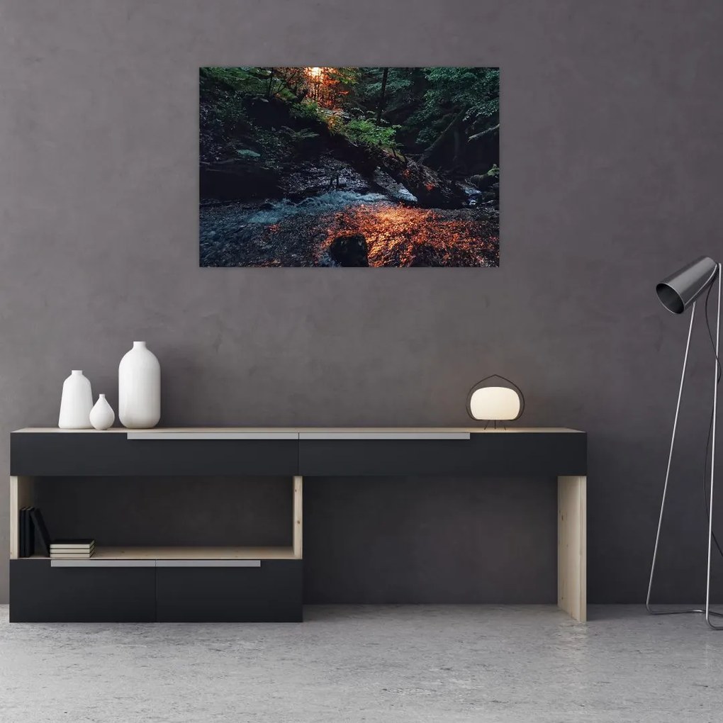 Tablou cu râu montan (90x60 cm)