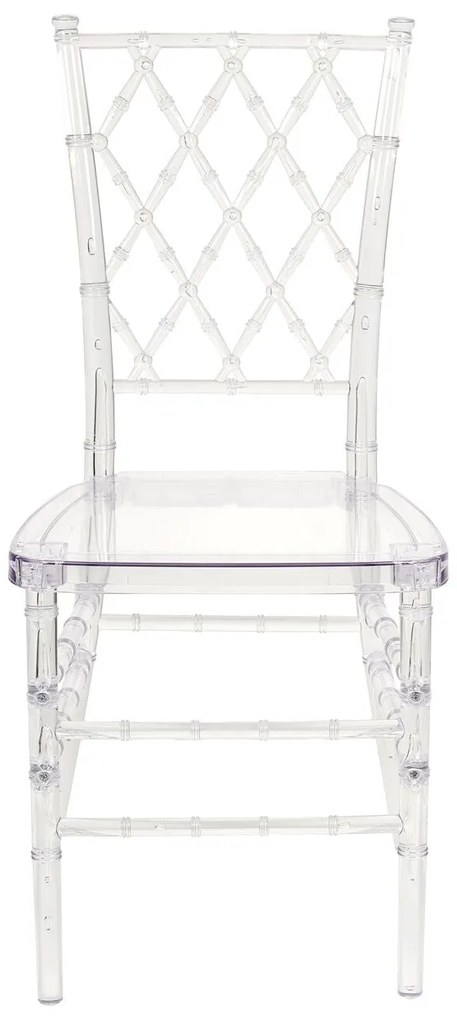 Set 2 buc. scaune de sufragerie CLARO (transparent). 1022823