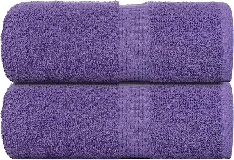 vidaXL Prosoape de oaspeți, FROGN, 2 buc, violet, 30x50 cm, 360 g/m²