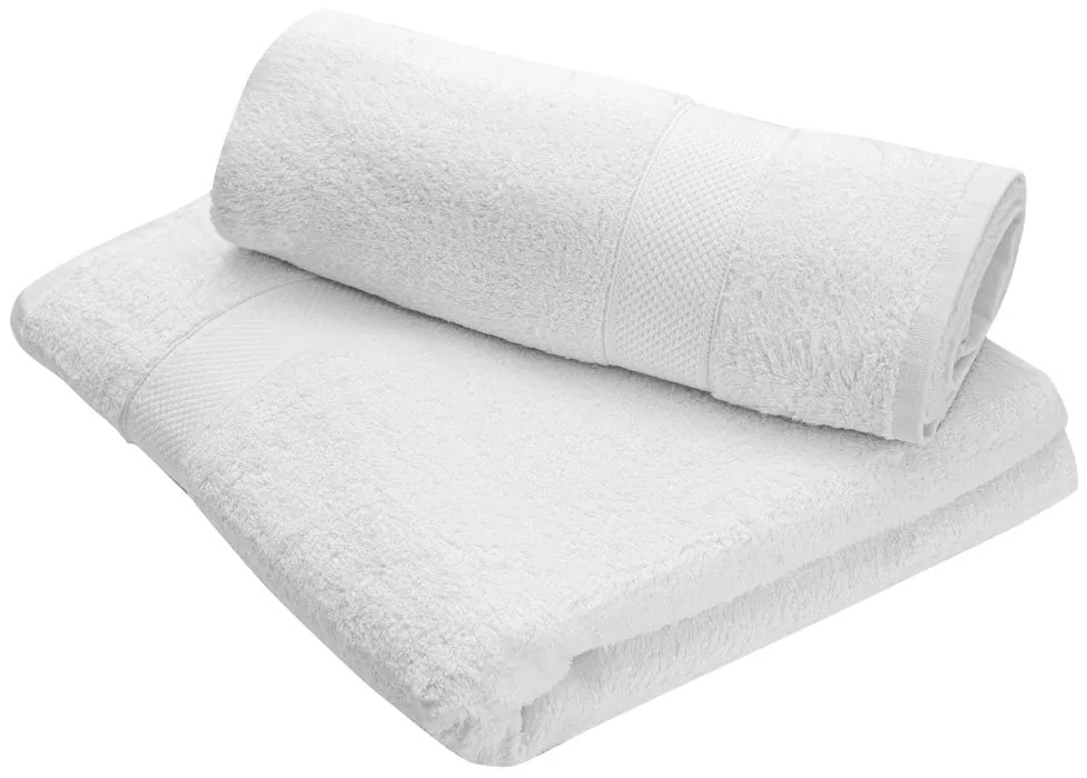 Prosop de baie hotel Culoare alb, POPCORN 68x135 cm