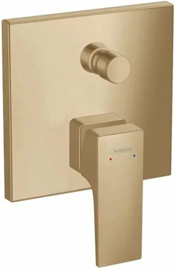 Baterie cada - dus incastrata Hansgrohe Metropol bronz periat