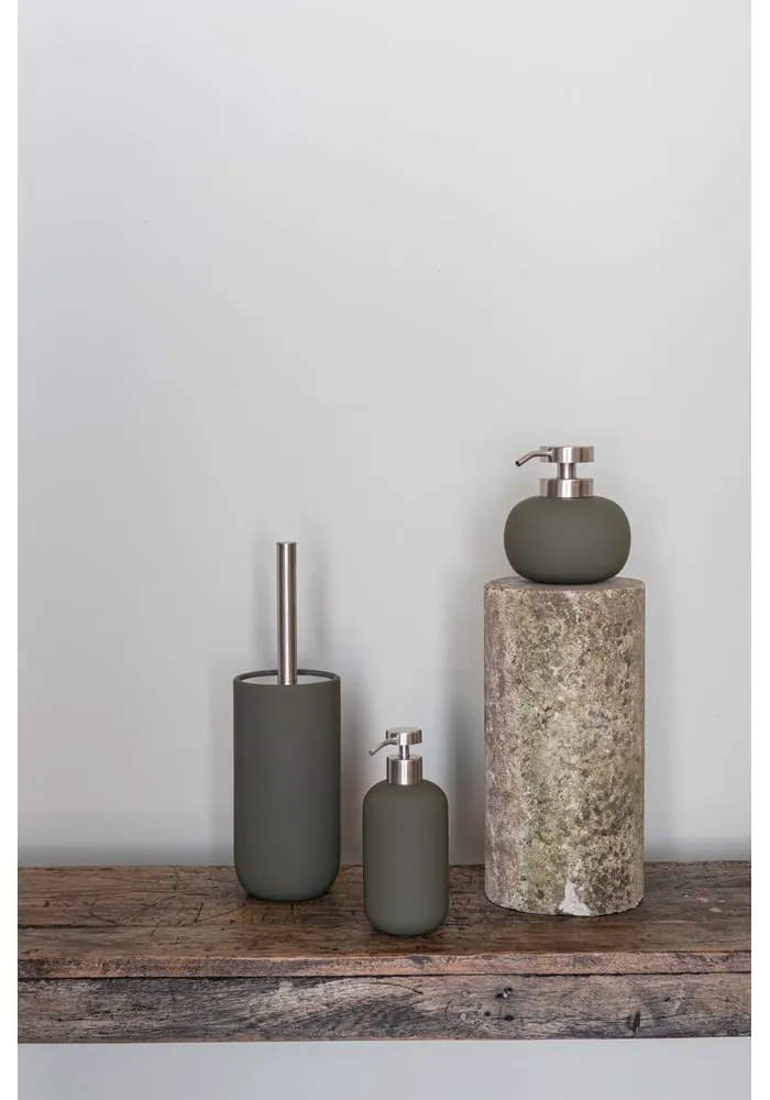 Perie de WC verde-închis din ceramică Lotus Play – Mette Ditmer Denmark