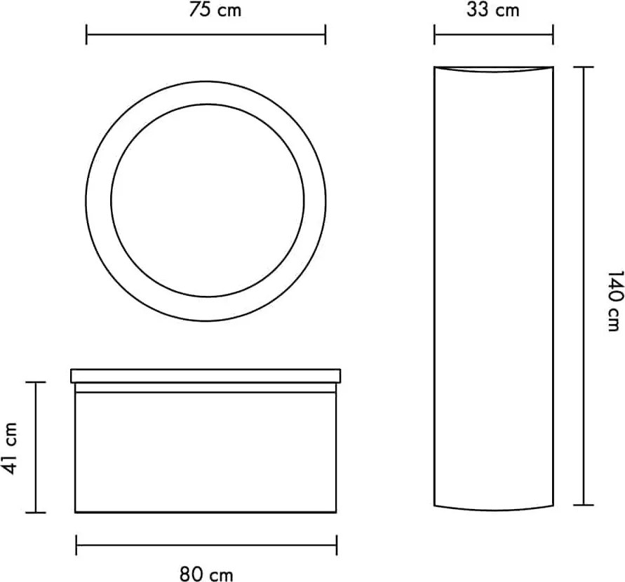 Set lemn masiv Mobilier Baie Suspendat Samba