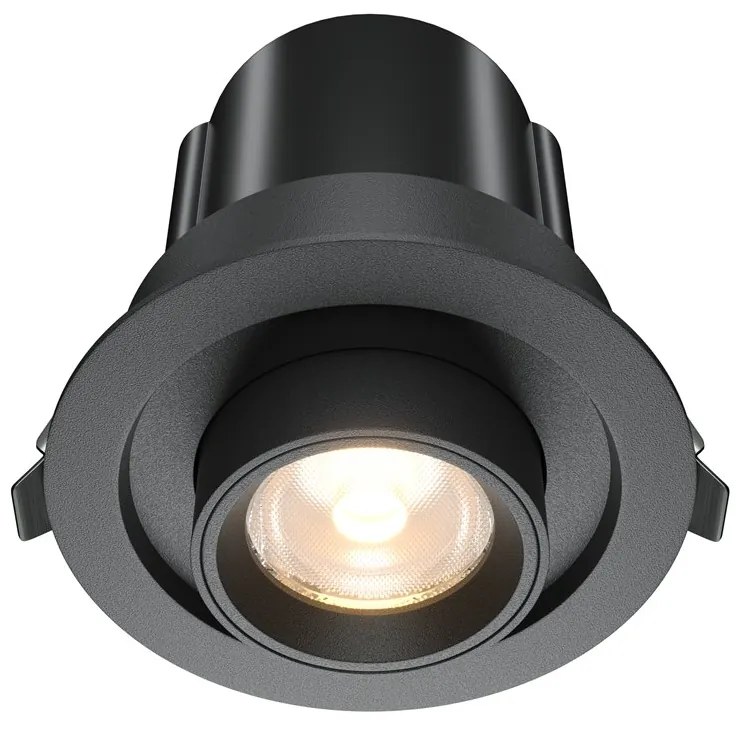 Spot LED incastrabil rotativ retractabil Hidden negru