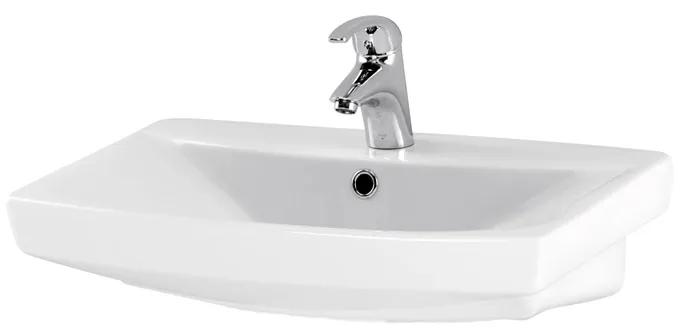 Lavoar baie suspendat alb lucios 60 cm Cersanit Carina 600x415 mm