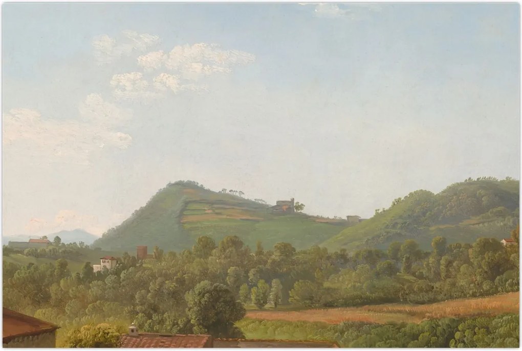 Tablou - Simon Denis,  View Near Naples, reproducere (90x60 cm)
