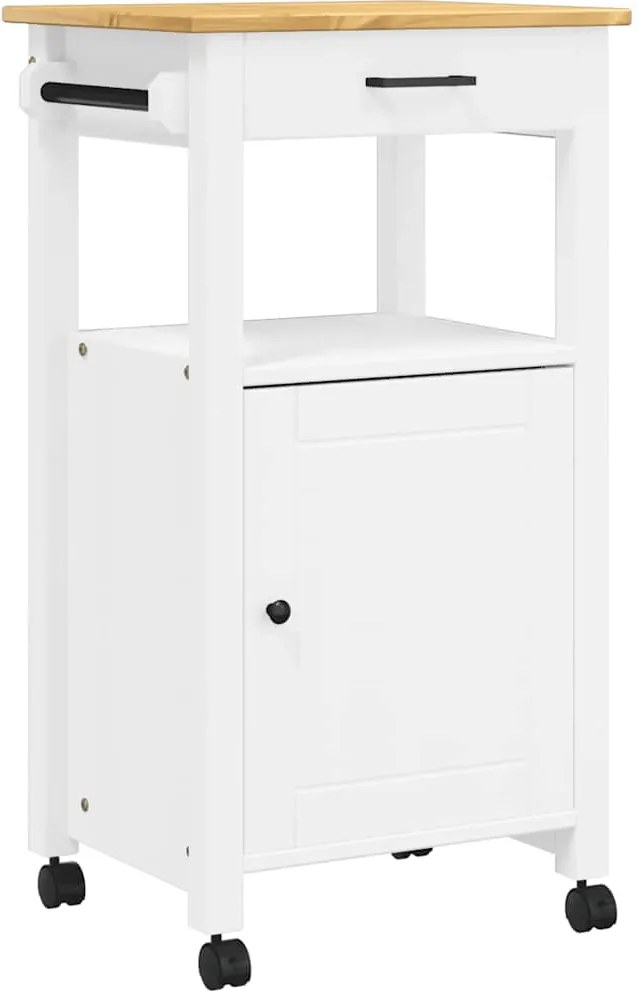 vidaXL Cărucior de bucătărie „MONZA”, 48x40x88,5 cm, lemn masiv de pin