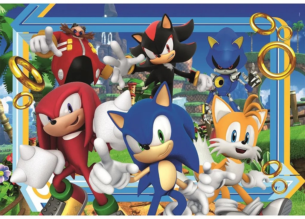 Sonic Ariciul Puzzle de 180 de piese Clementoni
