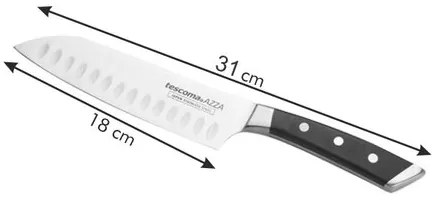 Cuțit japonez Tescoma AZZA SANTOKU, 18 cm