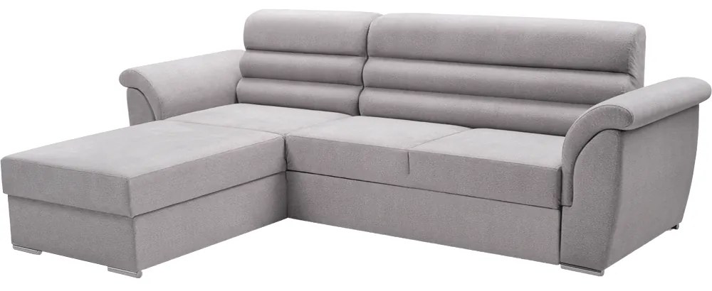 Set de canapea, ţesătură Queens gri deschis, stânga, FABO