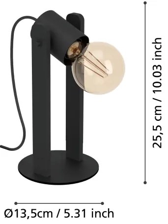 Lampă de masă Eglo 43849 PLIMSOLL 1xE27/15W/230V